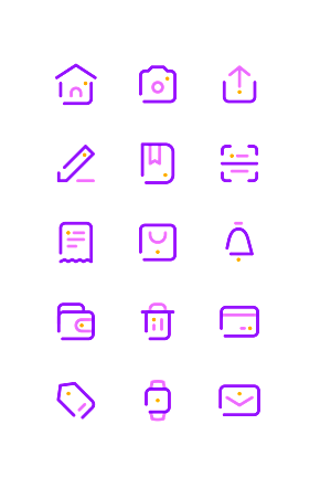 扁平程序应用app图标