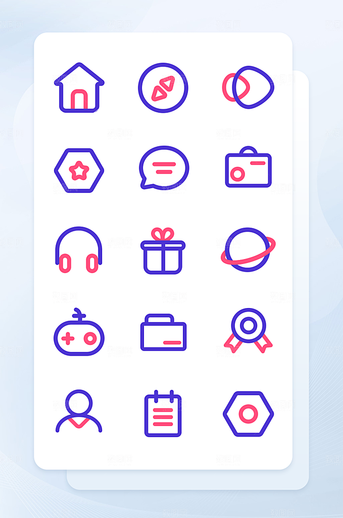 扁平程序应用app图标