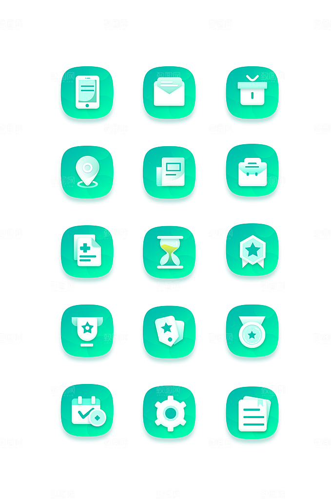 扁平程序应用app图标