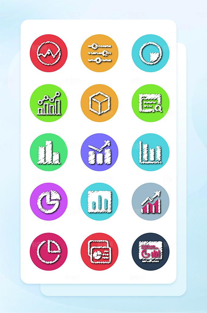 扁平程序应用app图标