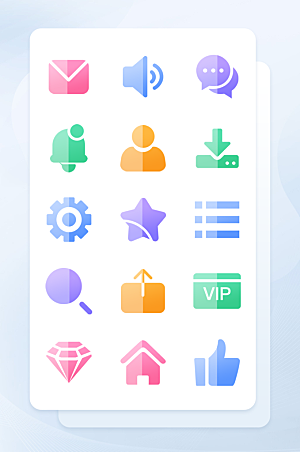 扁平程序应用app图标