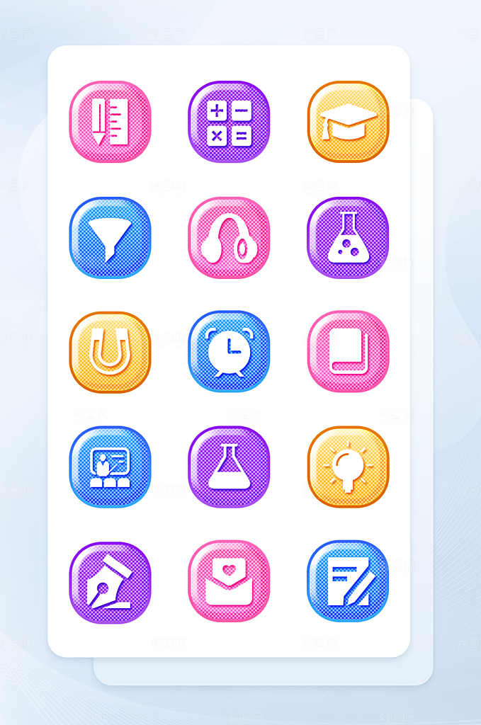 扁平程序应用app图标