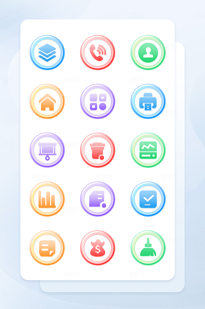 扁平程序应用app图标