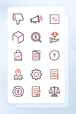 扁平程序应用app图标