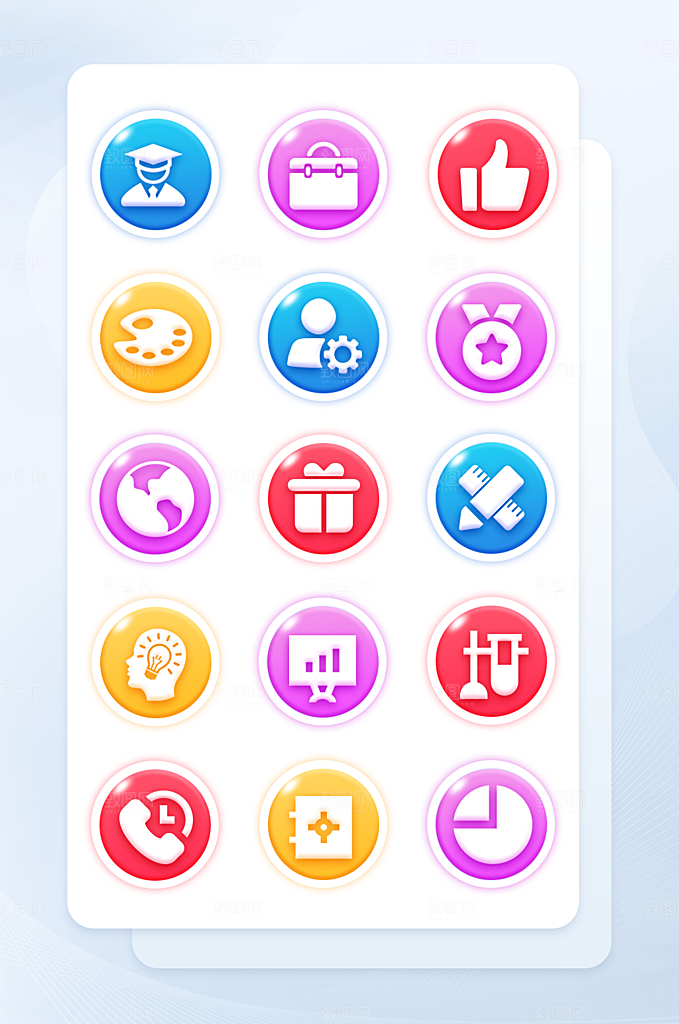 扁平程序应用app图标