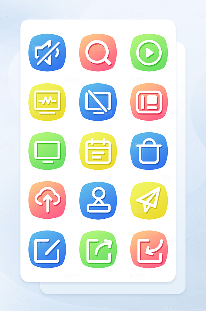 扁平程序应用app图标