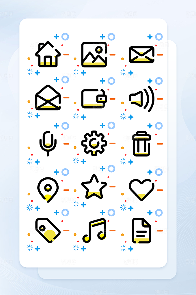 扁平程序应用app图标