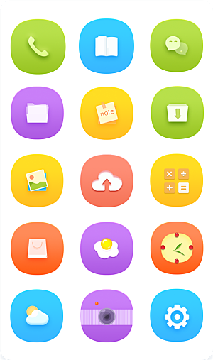 扁平程序应用app图标