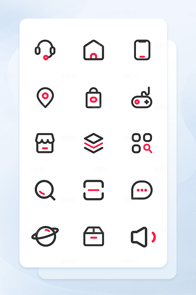 扁平程序应用app图标