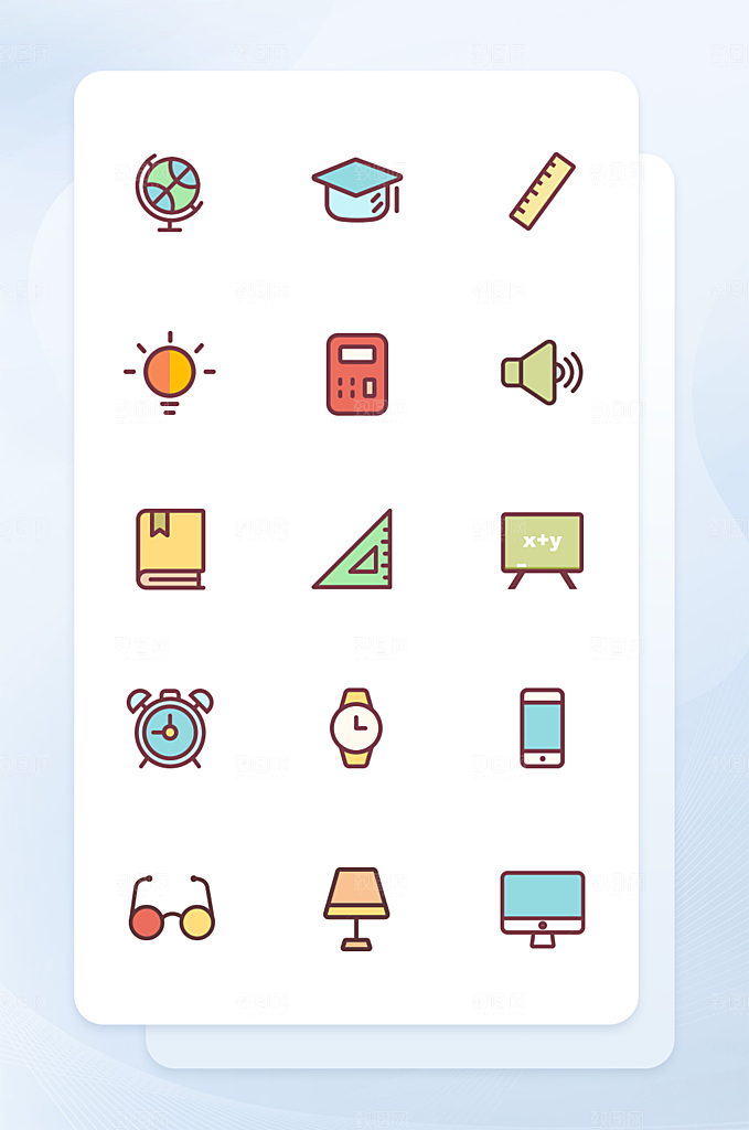 扁平程序应用app图标