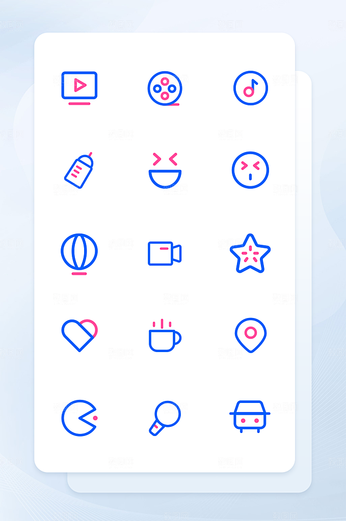 扁平程序应用app图标