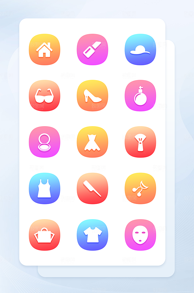 扁平程序应用app图标
