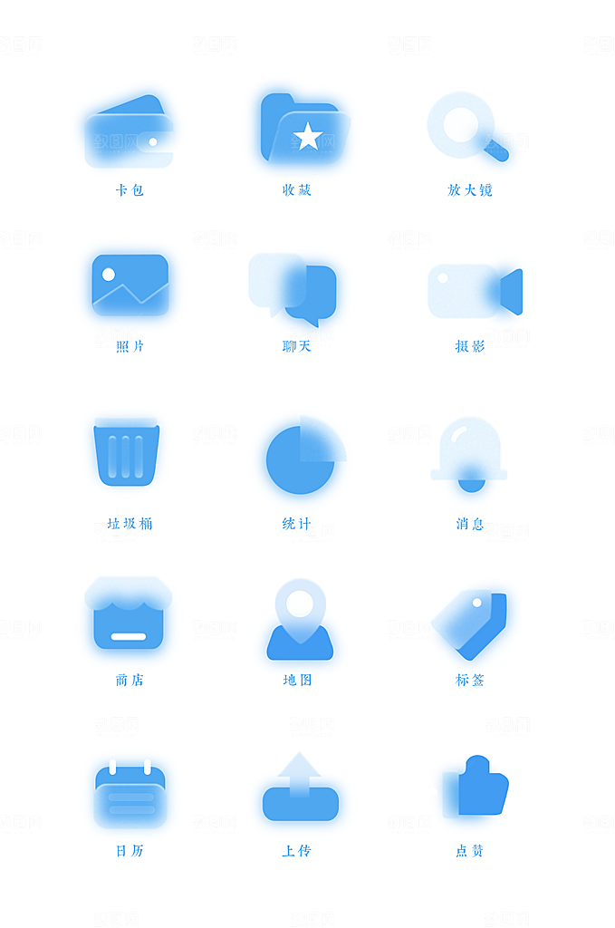 扁平程序应用app图标