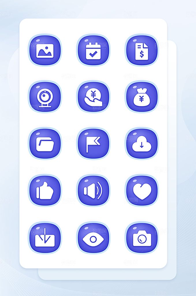 扁平程序应用app图标