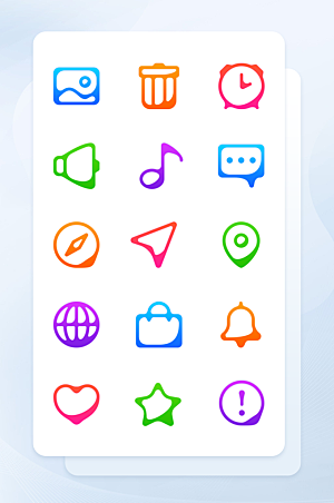扁平程序应用app图标