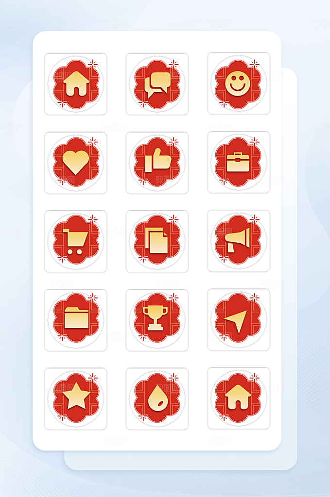 扁平程序应用app图标