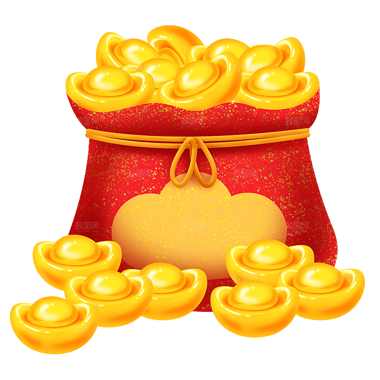 金色福袋和超多的元宝