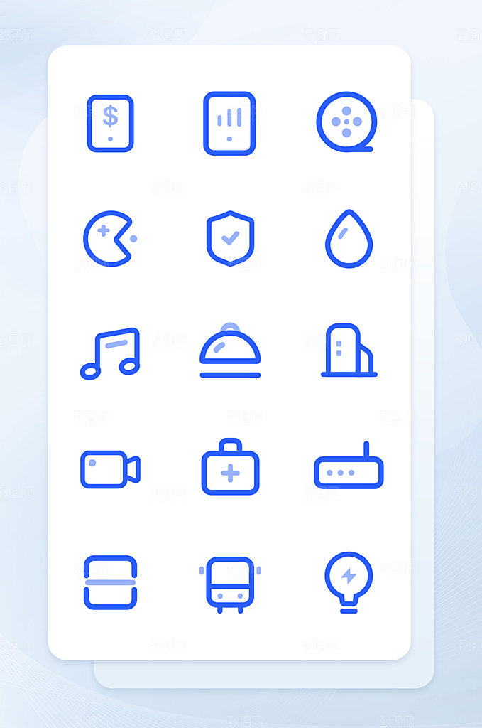 扁平程序应用app图标