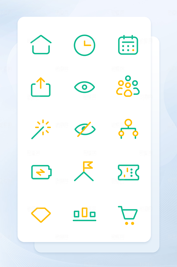 扁平程序应用app图标