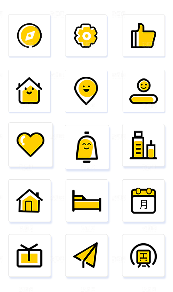 扁平程序应用app图标