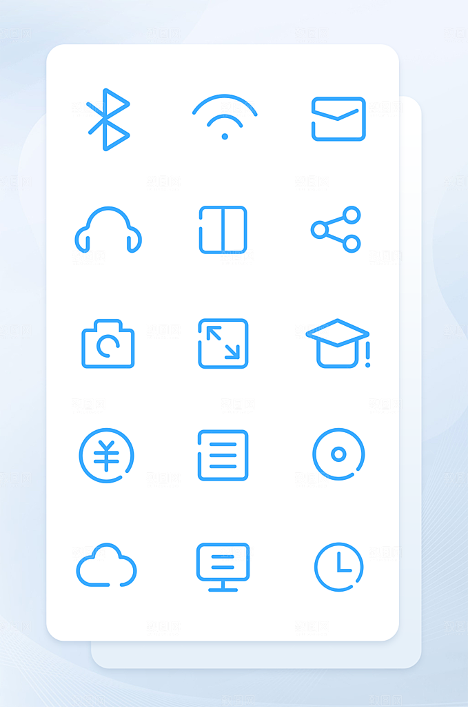 扁平程序应用app图标