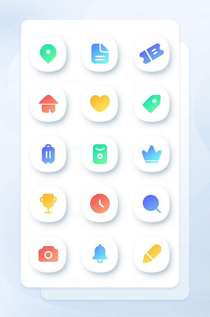 扁平程序应用app图标