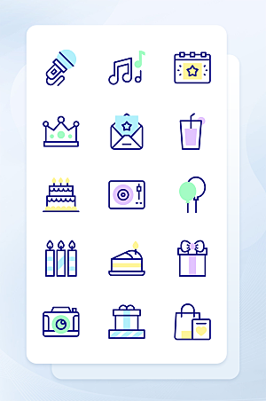 扁平程序应用app图标