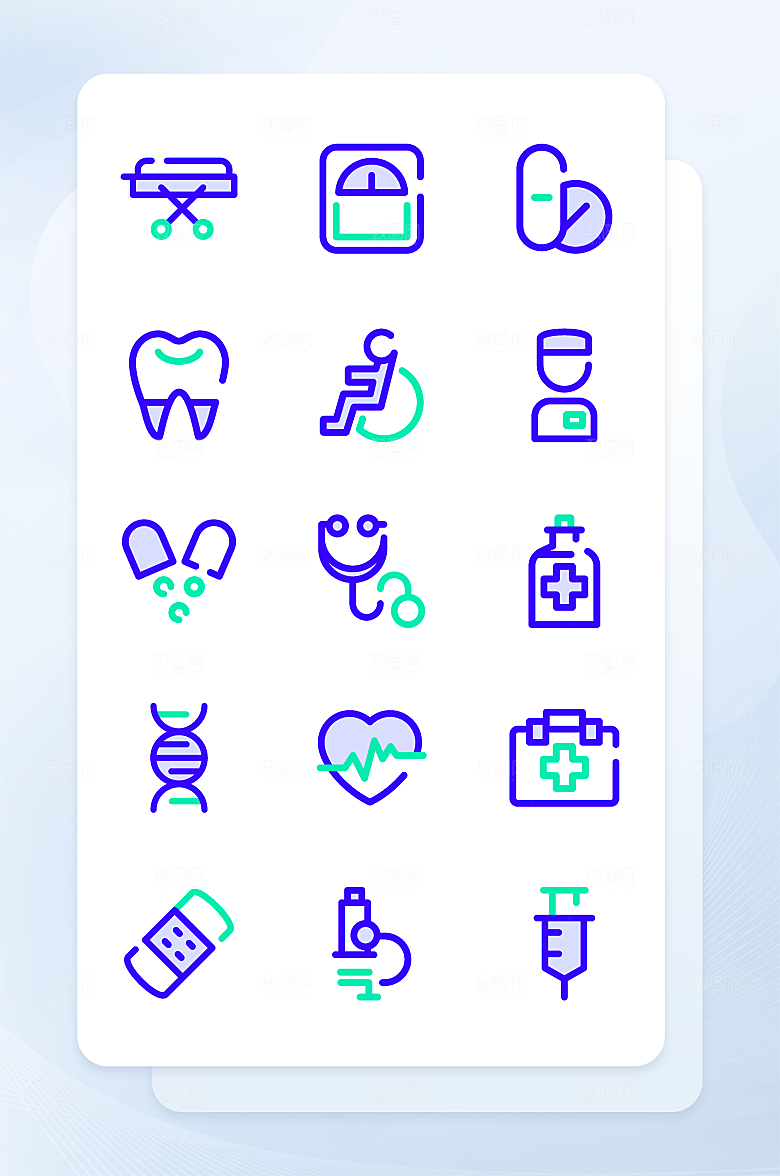 扁平程序应用app图标