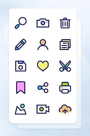 扁平程序应用app图标