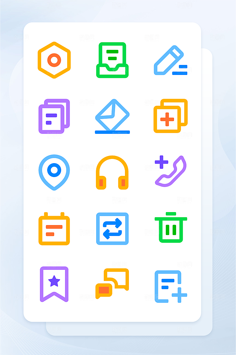 扁平程序应用app图标