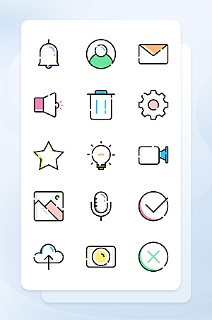 扁平程序应用app图标
