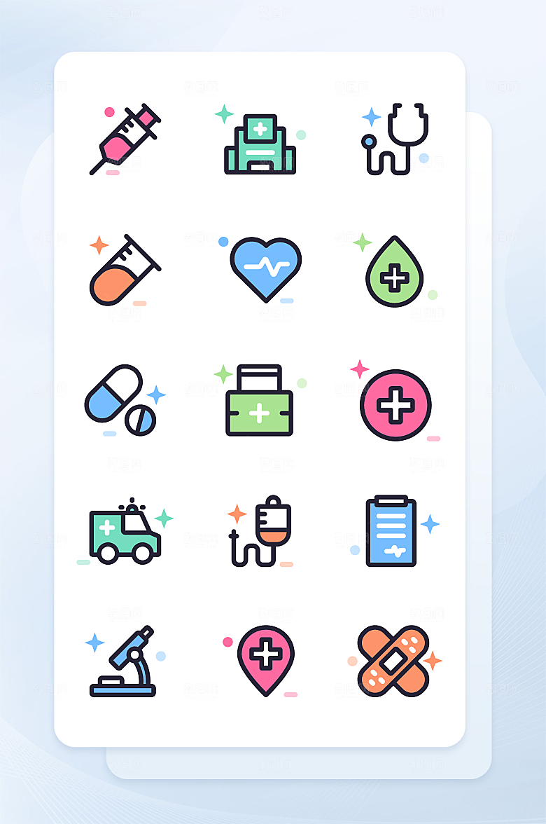 扁平程序应用app图标