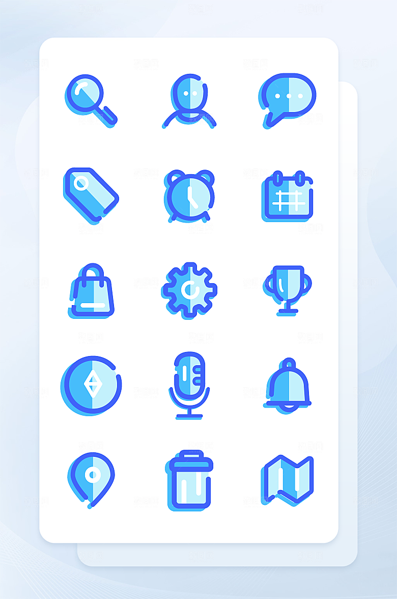 扁平程序应用app图标