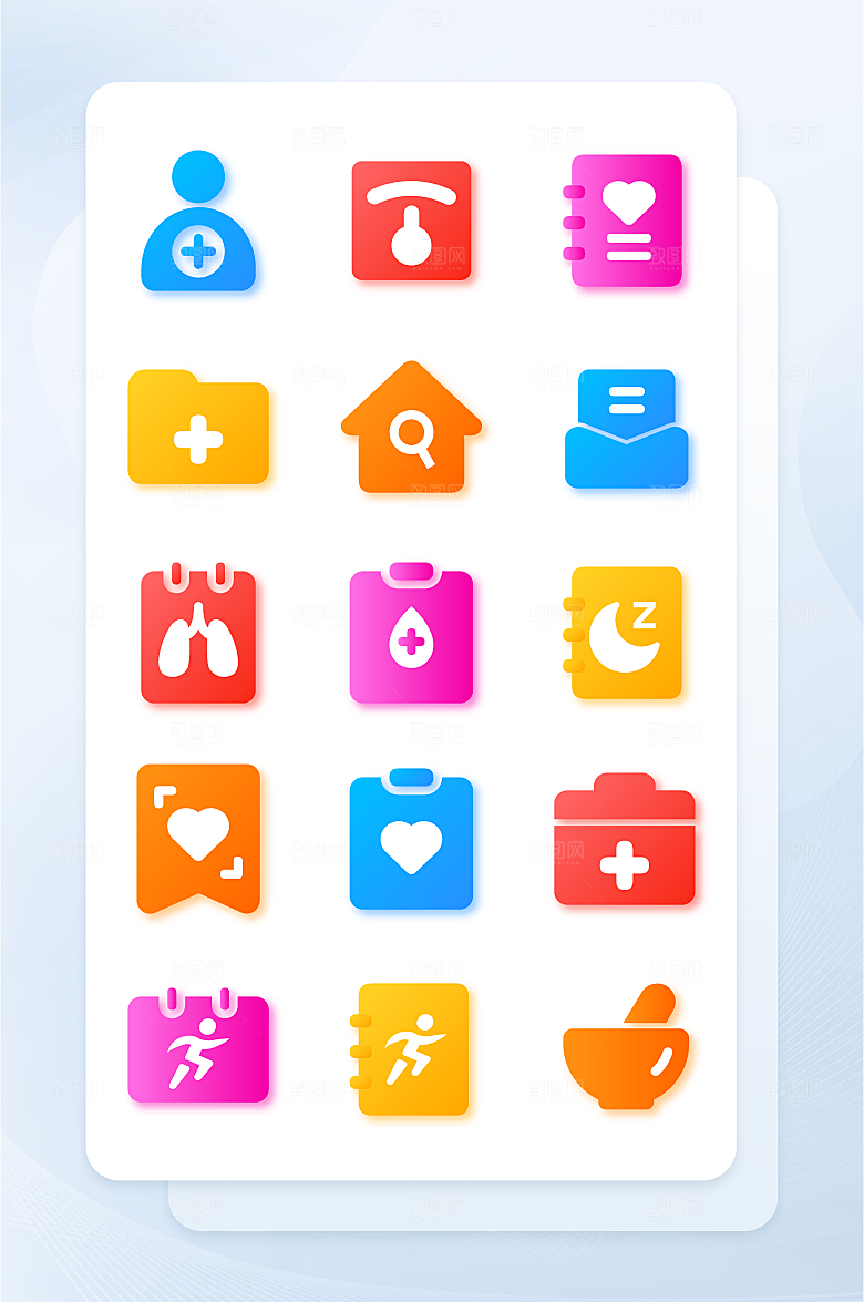 扁平程序应用app图标