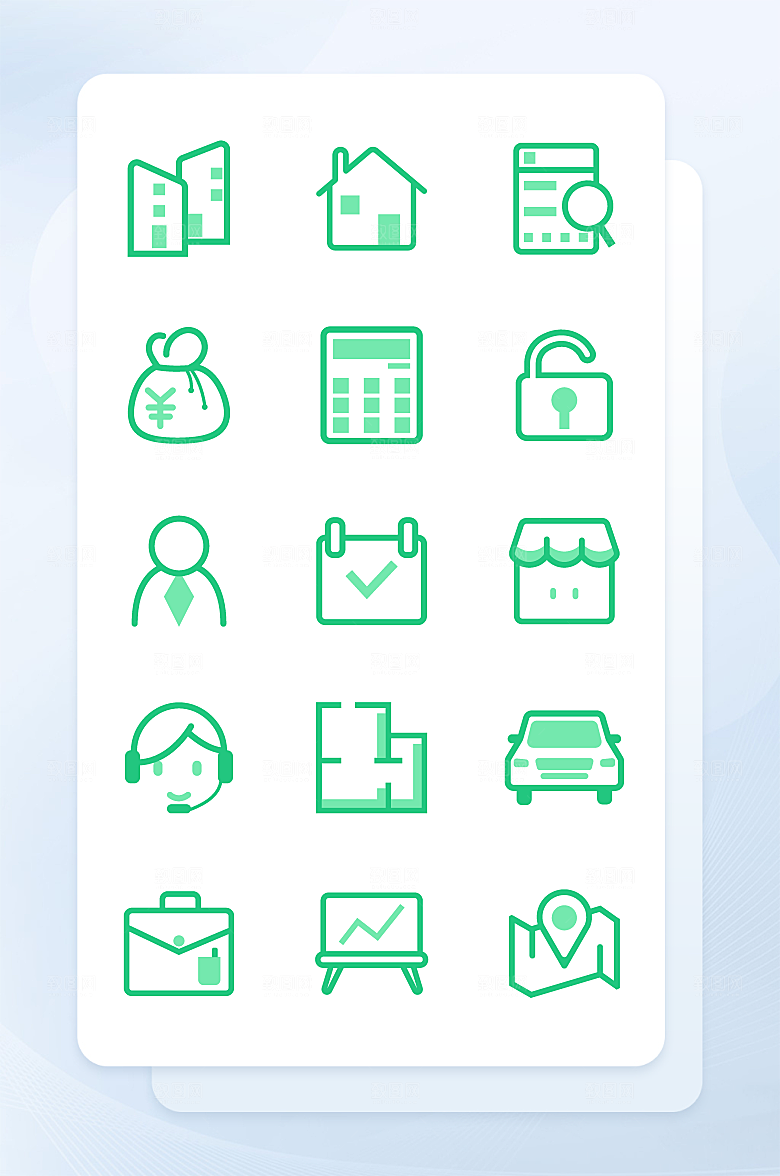 扁平程序应用app图标
