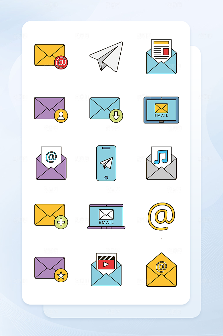扁平程序应用app图标