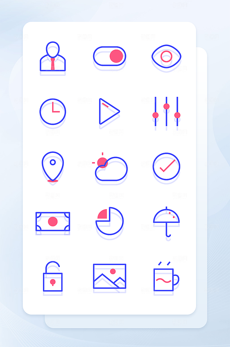 扁平程序应用app图标