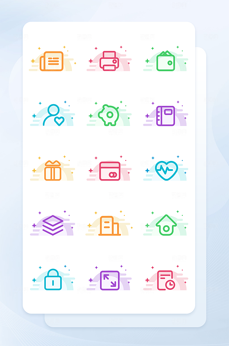 扁平程序应用app图标
