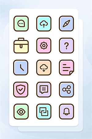 扁平程序应用app图标