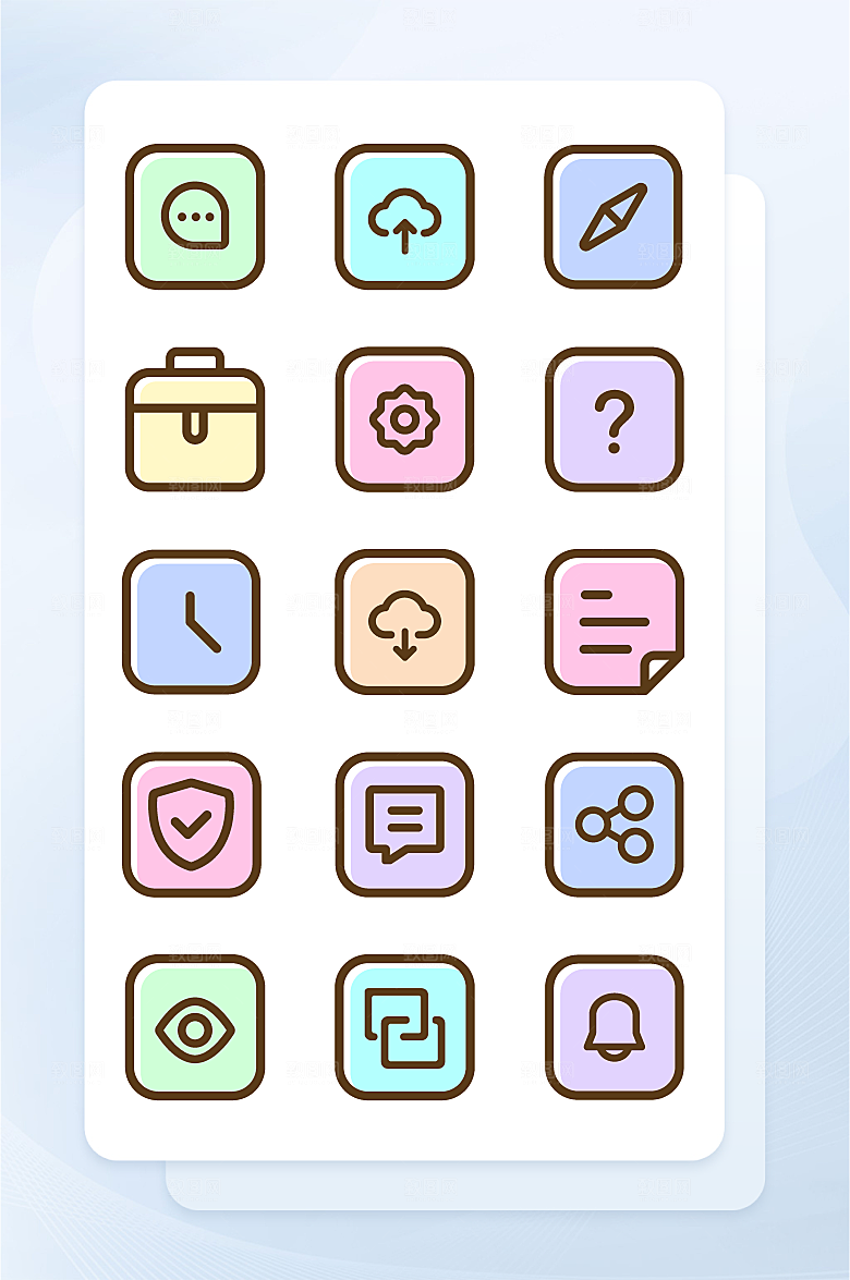 扁平程序应用app图标