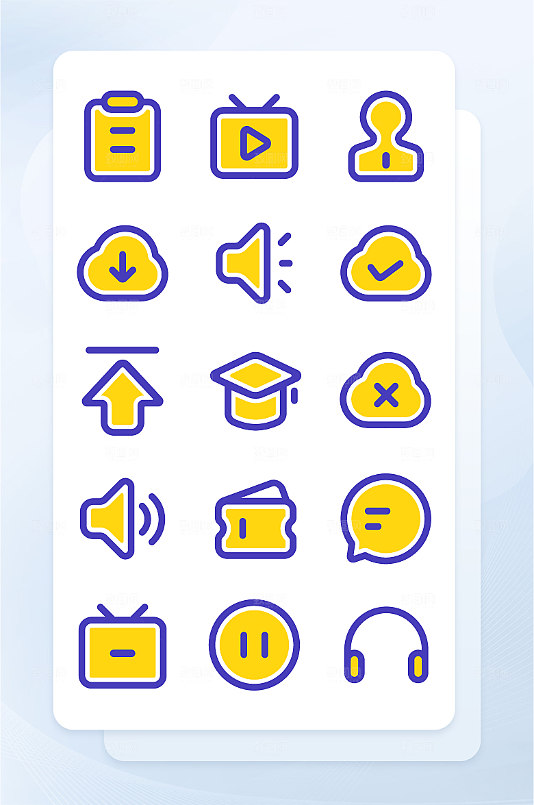 扁平程序应用app图标