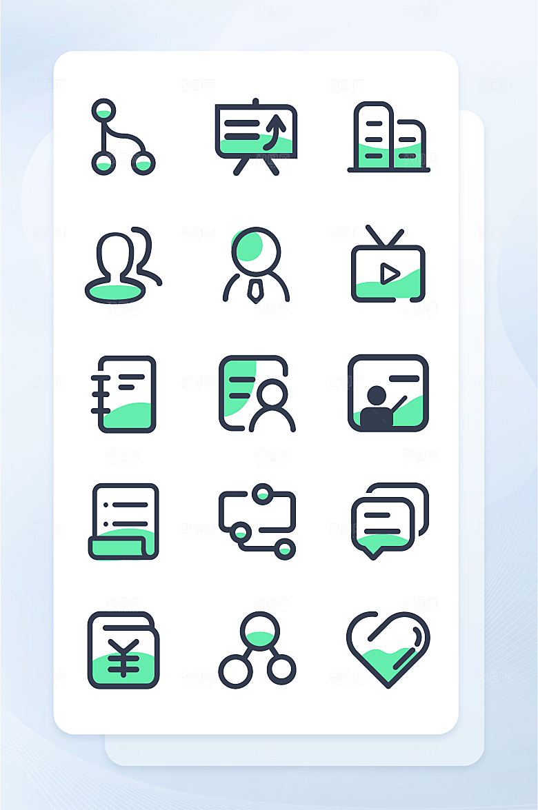 扁平程序应用app图标