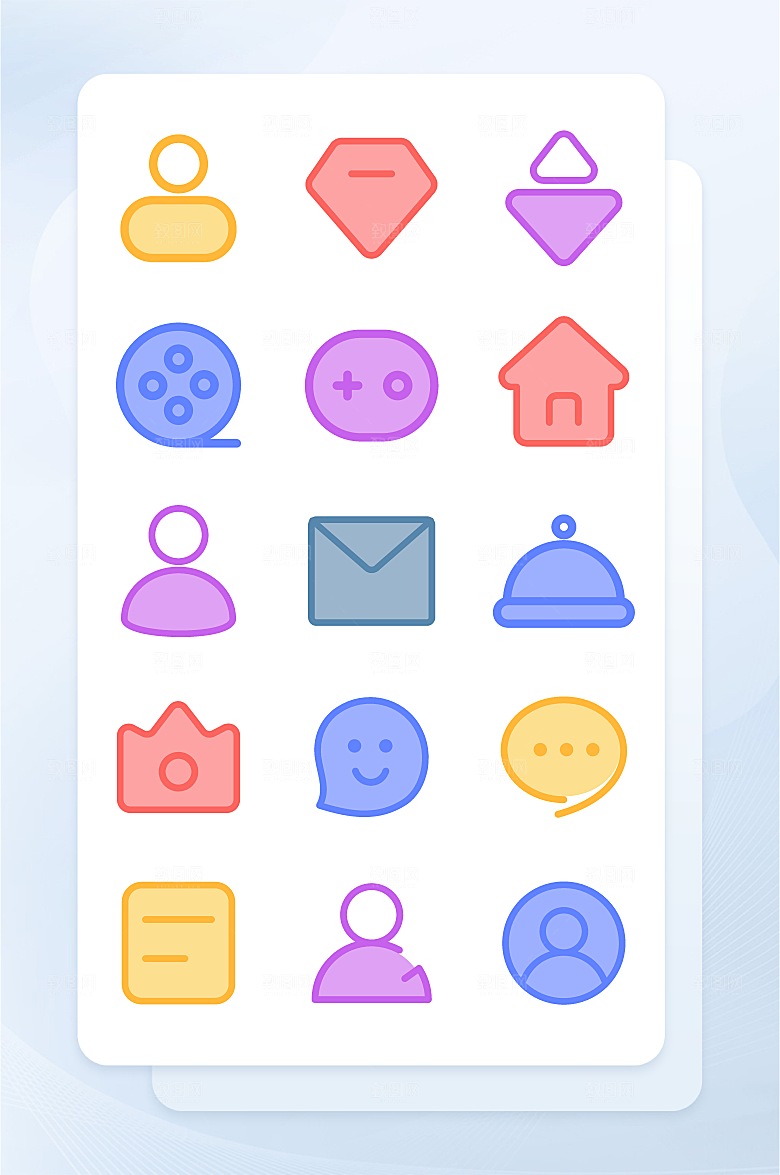 扁平程序应用app图标