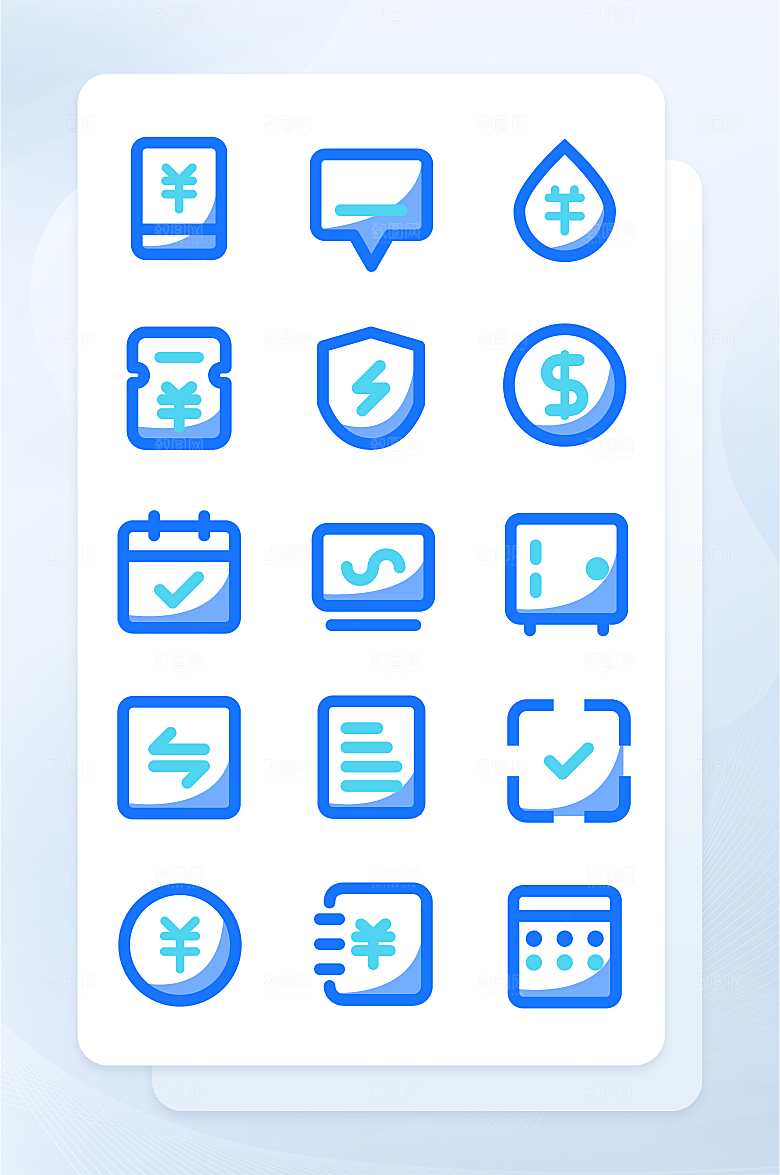 扁平程序应用app图标