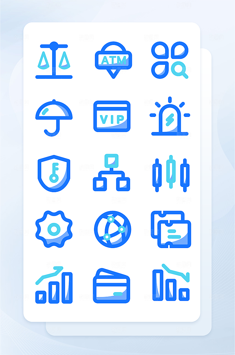 扁平程序应用app图标