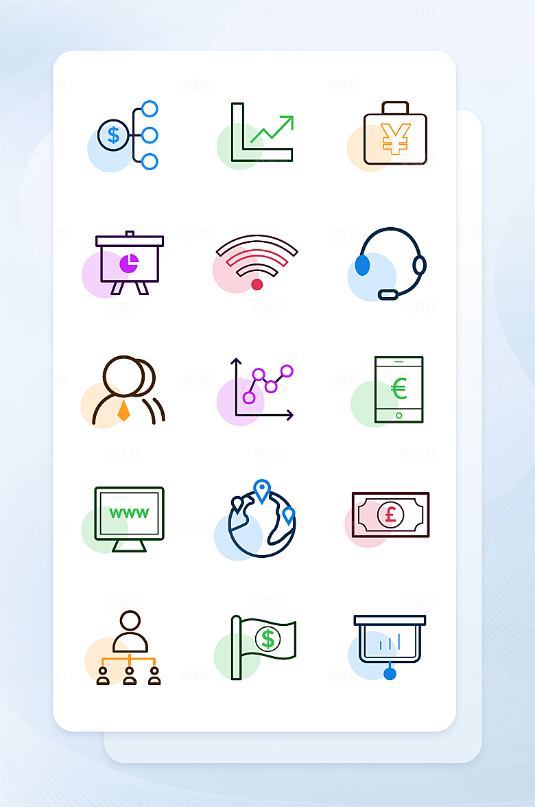 扁平程序应用app图标