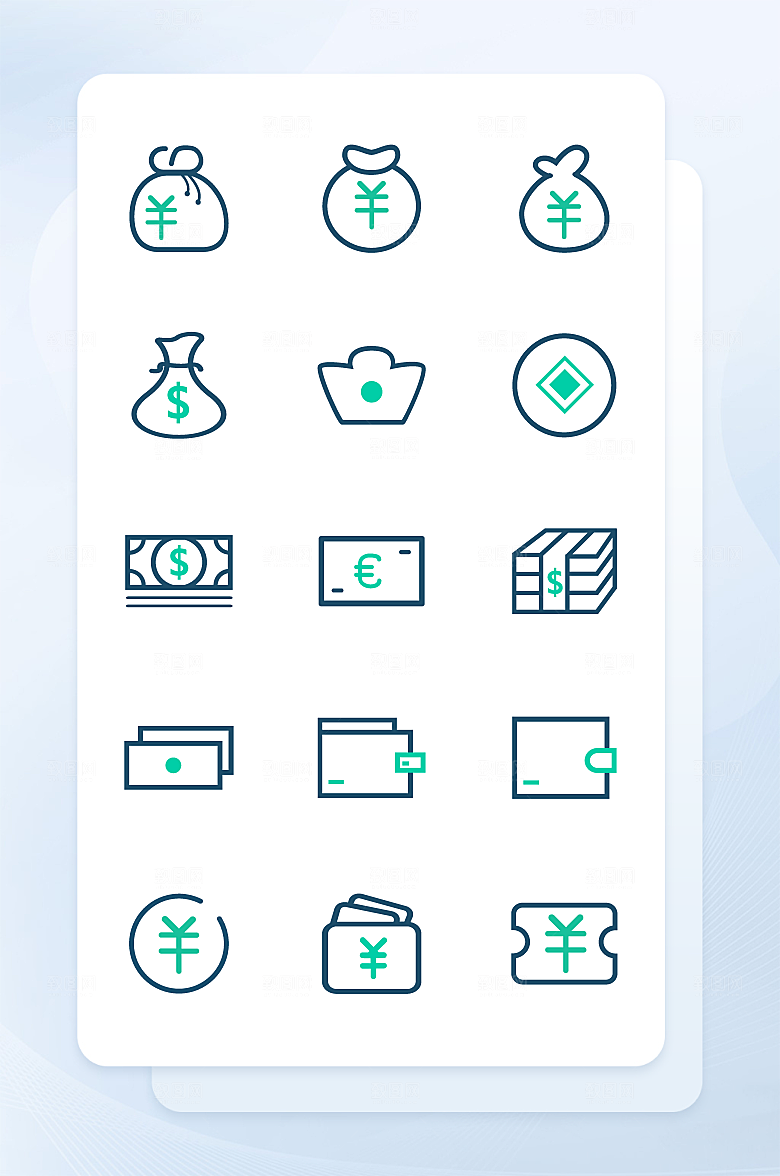 扁平程序应用app图标