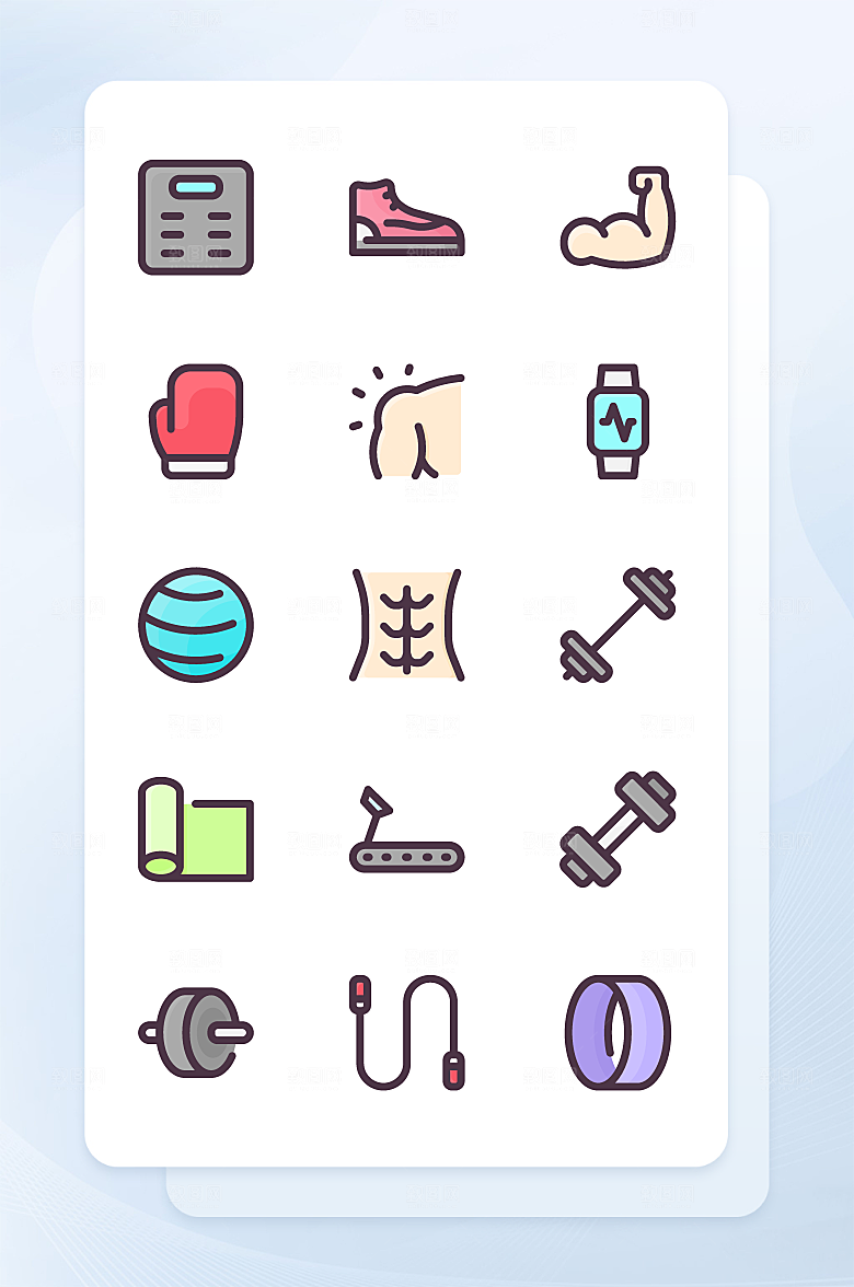 扁平程序应用app图标