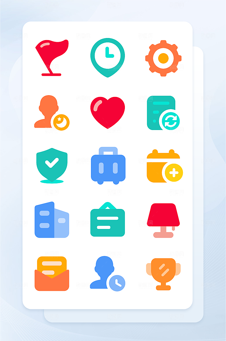扁平程序应用app图标