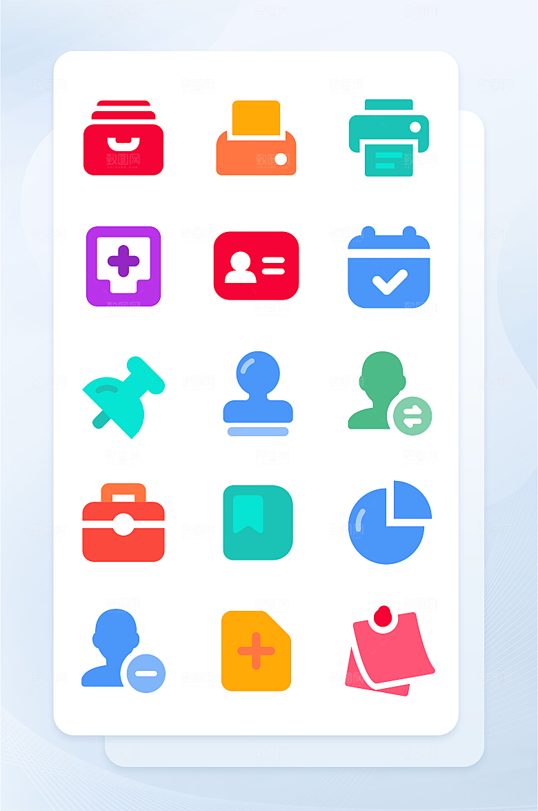 扁平程序应用app图标